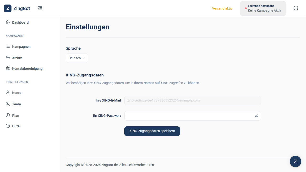 ZingBot Dashboard